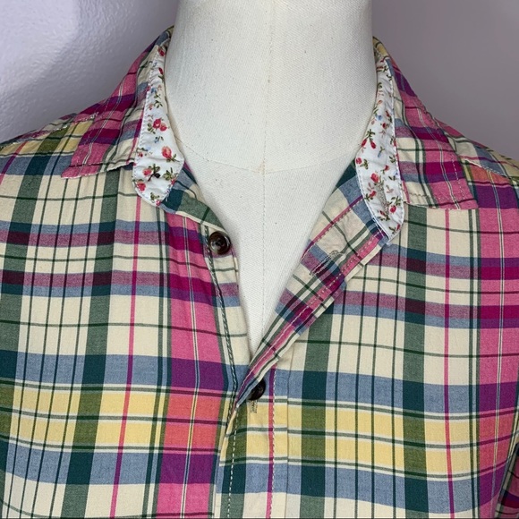 JACHS Girlfriend pretty plaid button-down - Picture 4 of 6